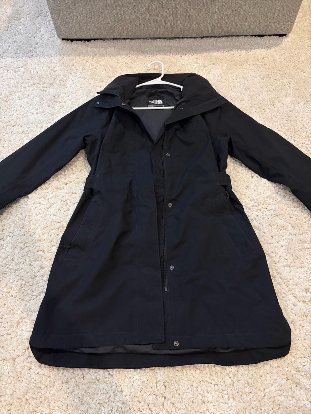 The North Face Women's Black Trench Coat with Hood